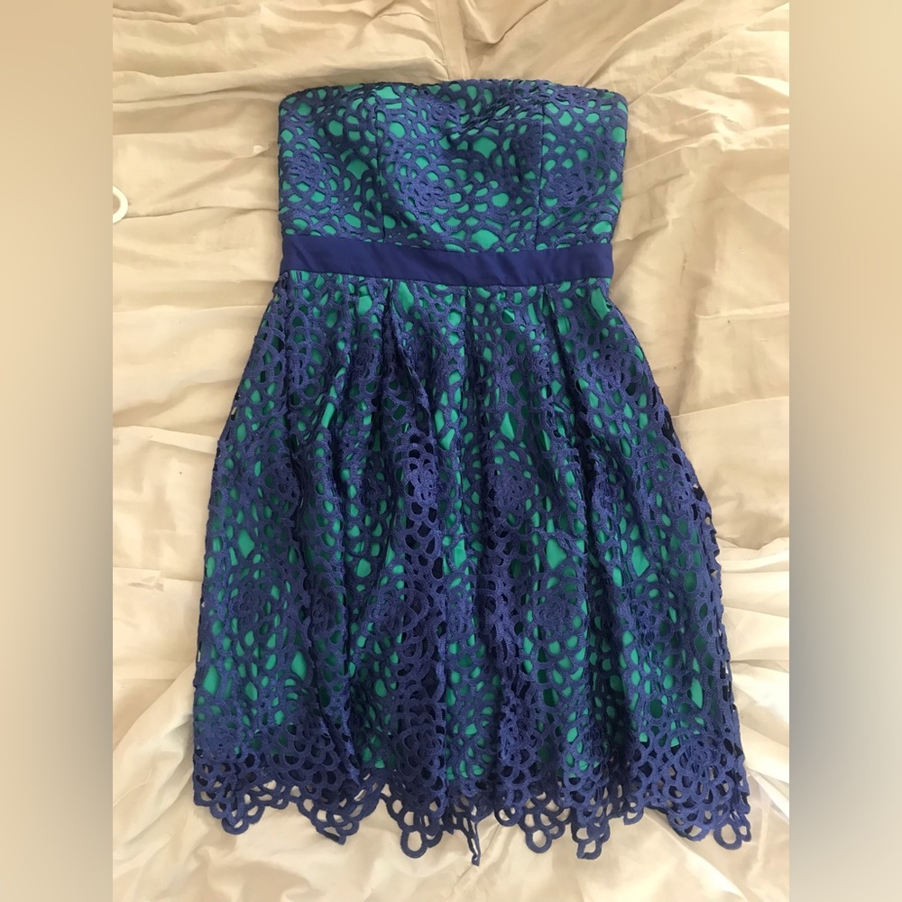 ModCloth “Keept it Reef” Dress in Cerulean